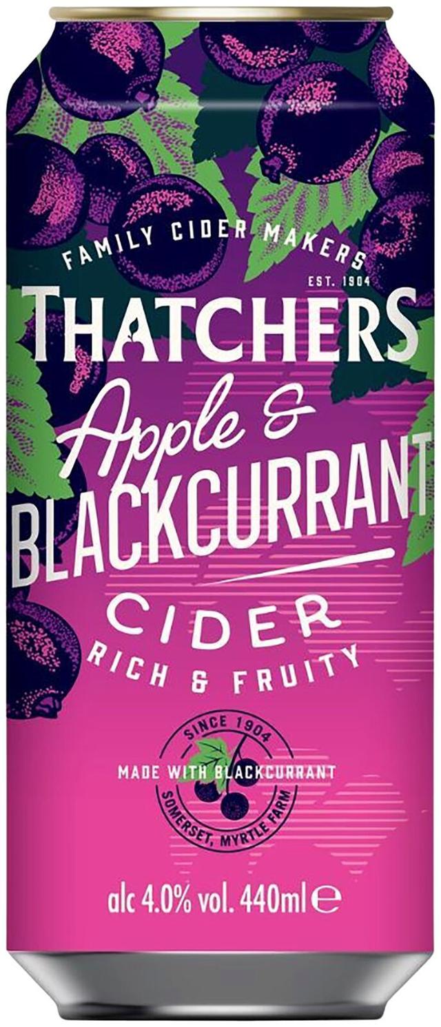 Thatchers Apple & Blackcurrant Cider 4% 0,44l siideritölkki