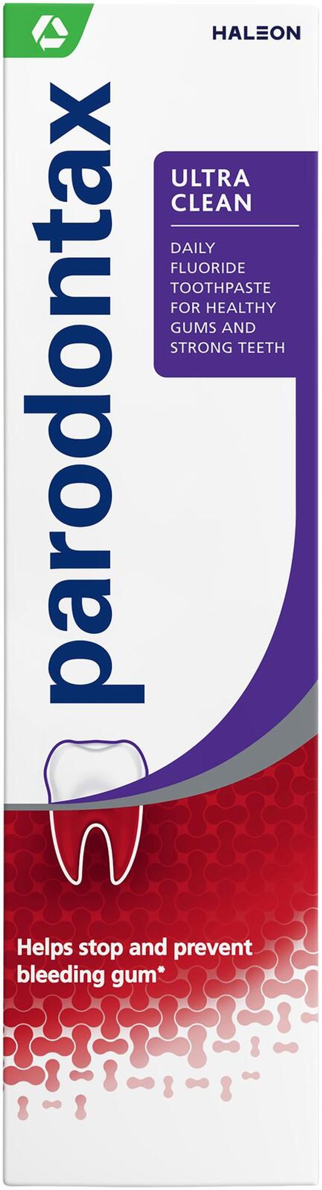 parodontax Ultra Clean päivittäin käytettävä hammastahna vuotaville ikenille 75 ml