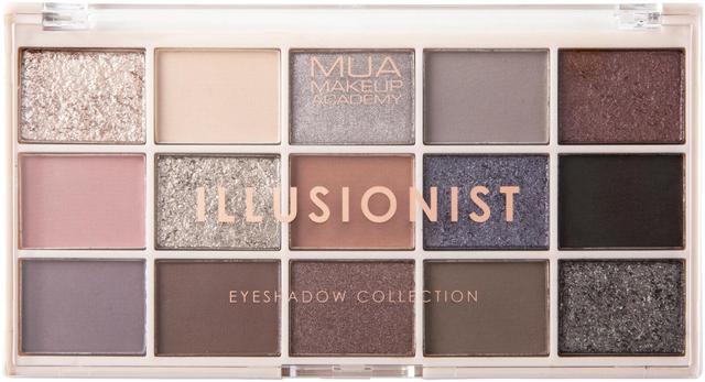 MUA Make Up Academy Eyeshadow Palette 15 shades 12 g Illusionist luomiväripaletti