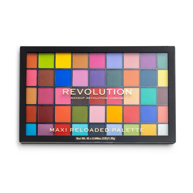 Makeup Revolution Maxi Reloaded Palette Monster Mattes luomiväripaletti 45 sävyä