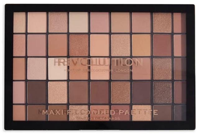 Makeup Revolution Maxi Reloaded Palette Ultimate Nudes luomiväripaletti 45 sävyä