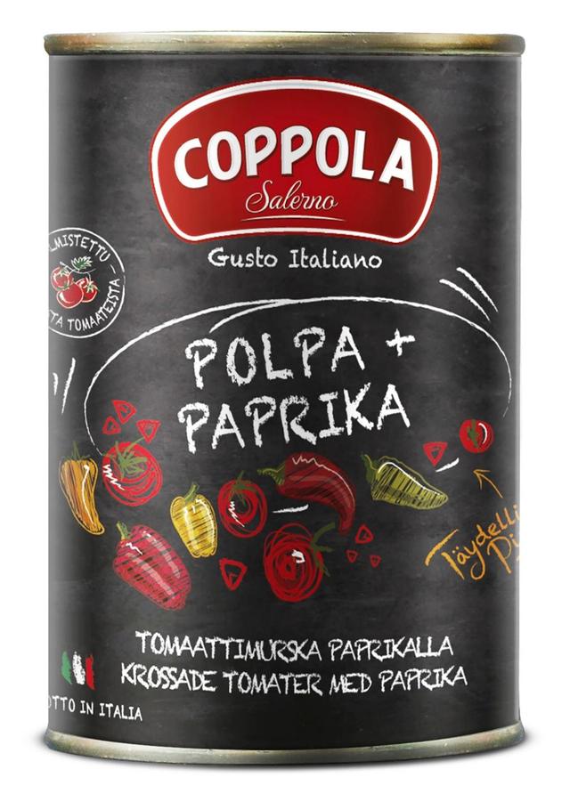 Coppola polpa+paprika tomaattimurska paprikalla 400g