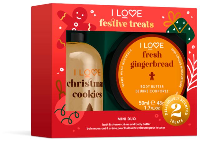 I Love festive treats mini duo lahjapakkaus