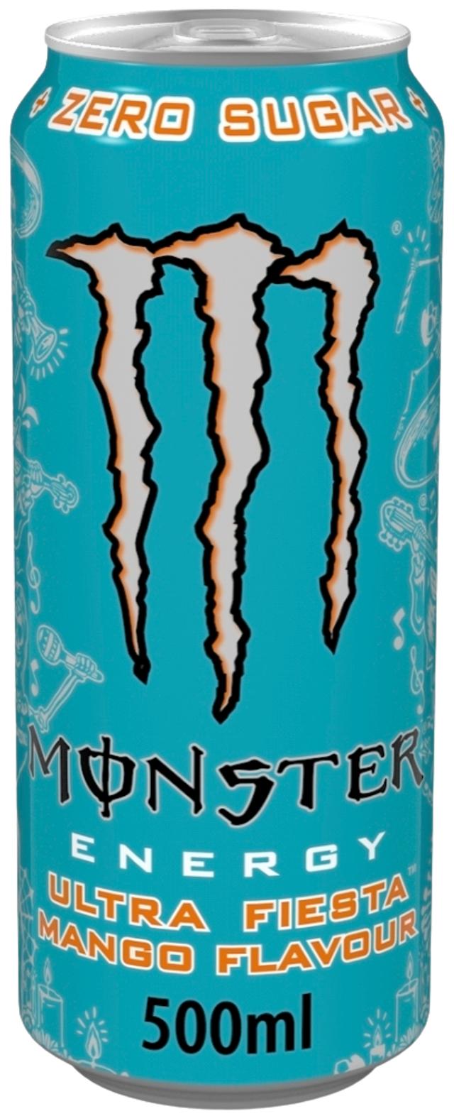 Monster Energy Ultra Fiesta sokeriton energiajuoma tölkki 50cl