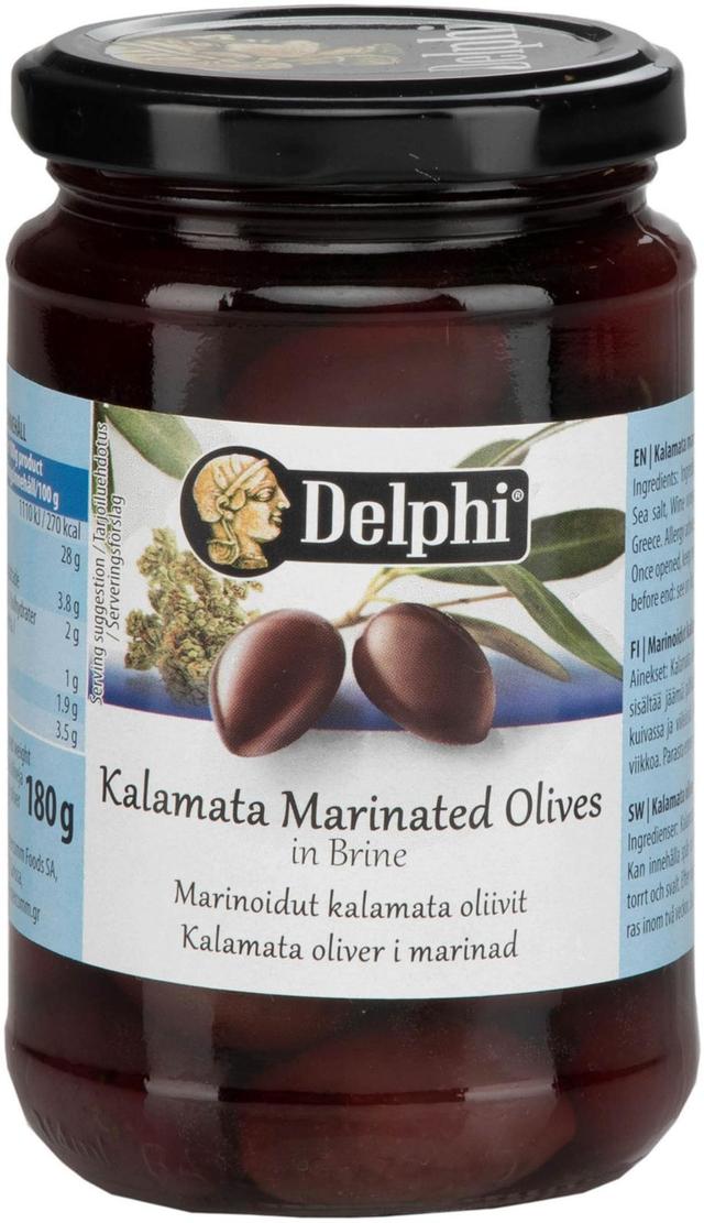 Delphi Kalamataoliivi Marinoitu 180g