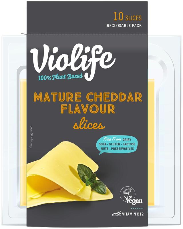 Violife 100% Vegan Mature Cheddar Flavour Slices 200g