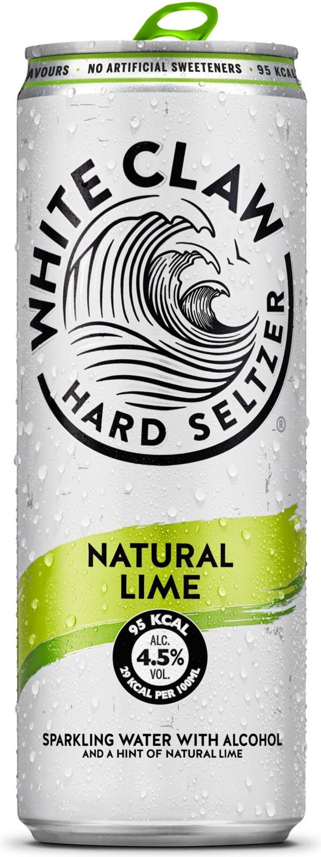White Claw Hard Seltzer Natural Lime 4,5% 0,33l