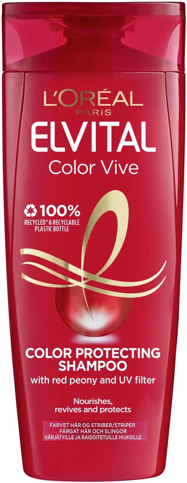 L'Oréal Paris Elvital Color-Vive Shampoo värjätyille ja raidoitetuille hiuksille 250ml