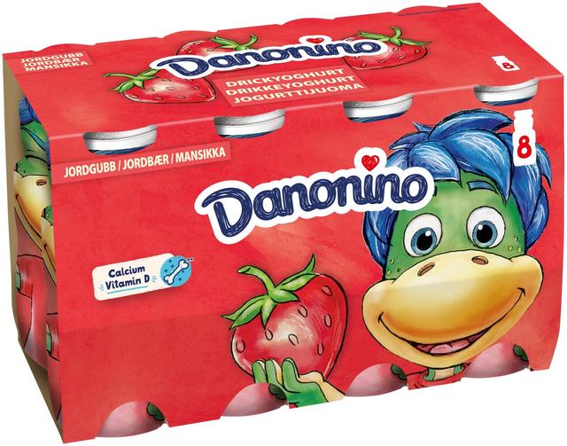 Danone Danonino mansikka jogurttijuoma 8x100g