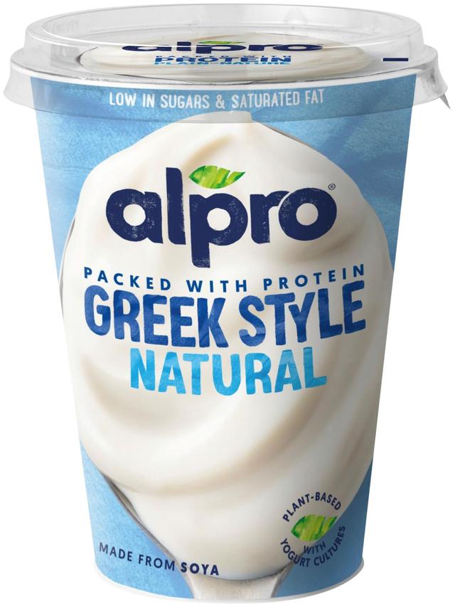 Alpro Greek Style Hapatettu soijavalmiste, maustamaton 400g