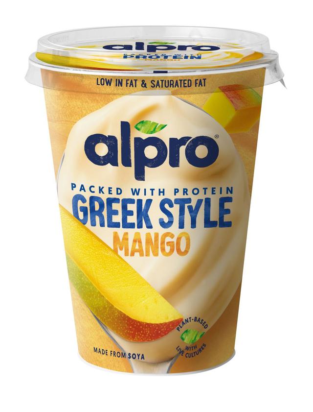 Alpro Greek Style Hapatettu soijavalmiste, mango 400g