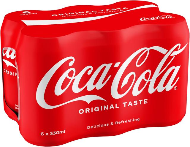 6-pack Coca-Cola Original virvoitusjuoma tölkki 0,33 L