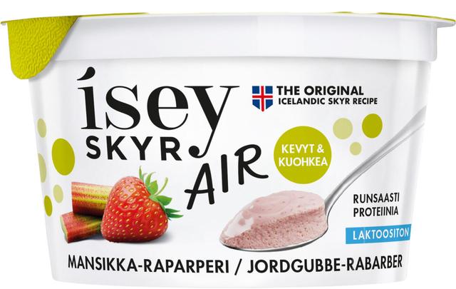 Isey Skyr Mansikka-raparperi laktoositon maitovalmiste 125g