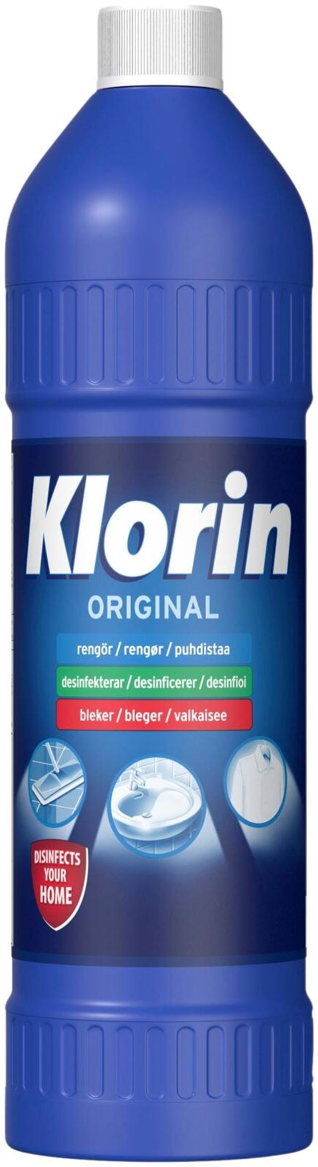 Klorin Original valkaisu- ja desinfiointiaine 750 ml