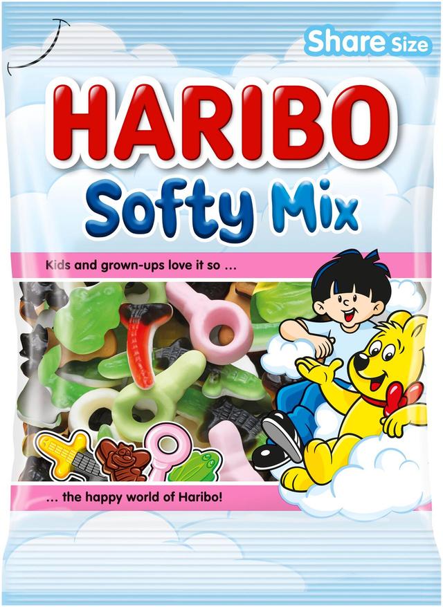 HARIBO Softy Mix 250 g Karkkipussi
