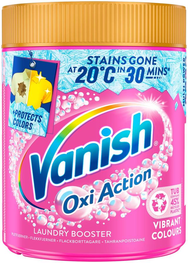 Vanish Pink pyykinpesutehoste ja tahranpoistojauhe 470g