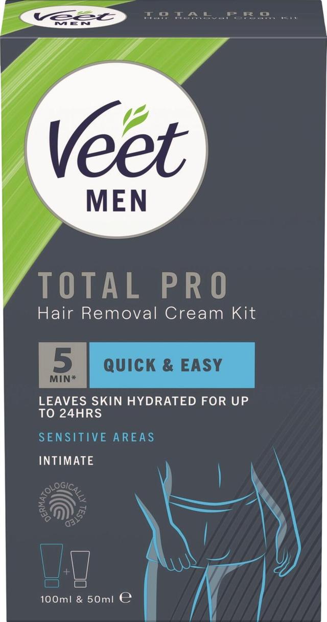 Veet Men Total Pro Ihokarvanpoistopakkaus 150ml