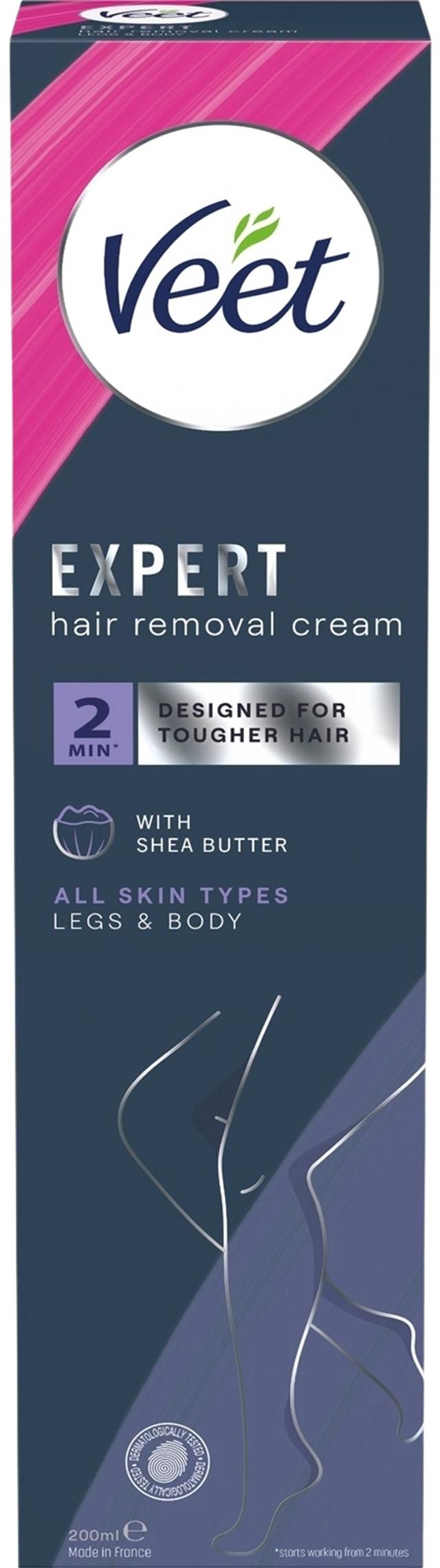 Veet Expert Hair Removal Cream Body & Legs all skin types 200 ml