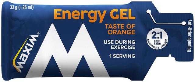 Maxim Energy Gel Orange taste appelsiininmakuinen energiageeli 33g