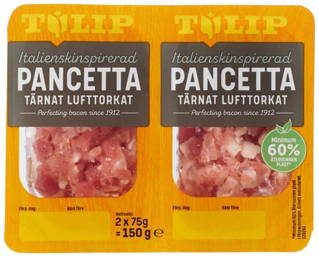 Tulip Pancetta, ilmakuivattu ja kuutioitu 2x75g