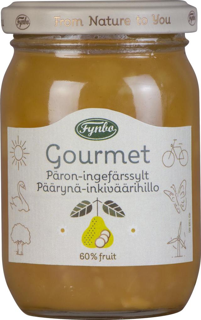 Fynbo Gourmet päärynä-inkiväärihillo 210g