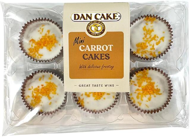 Dan Cake Mini porkkanakakut 6 kpl 150g