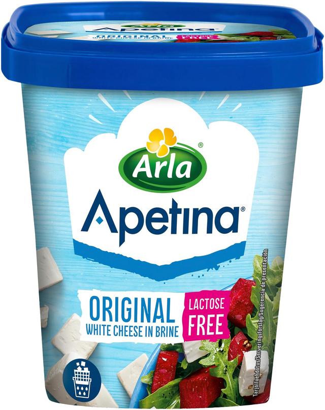 Apetina Original 410/200g 10% laktoosittomat välimerelliset juustokuutiot suolaliemessä