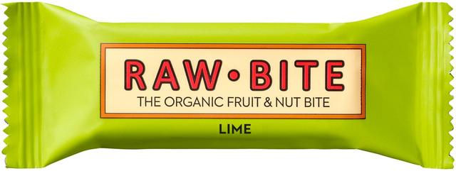 Rawbite Lime hedelmä-pähkinäpatukka 50g