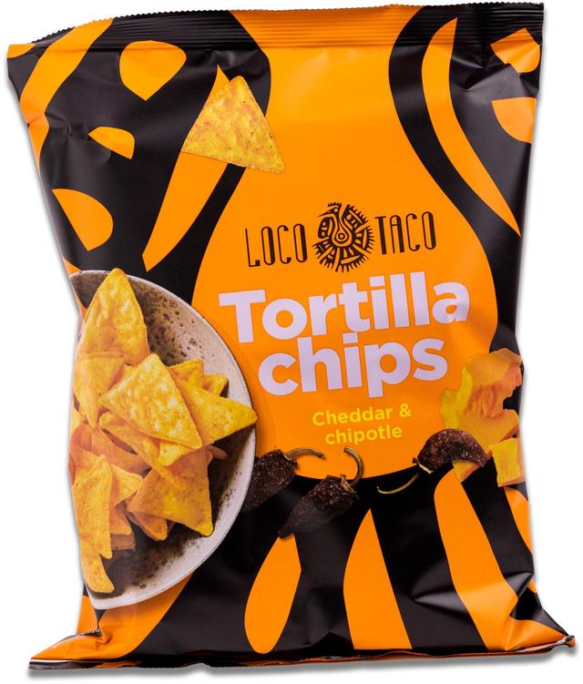 Tortilla chips cheddar & chipotle 150g