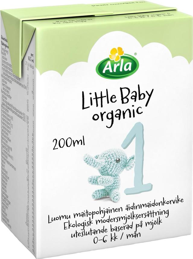 Arla Little Baby 1 200 ml  Luomu maitopohjainen käyttövalmis UHT äidinmaidonkorvike