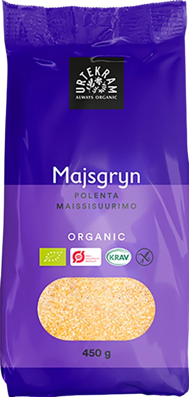 URTEKRAM Luomu Gluteeniton Maissisuurimo 450g