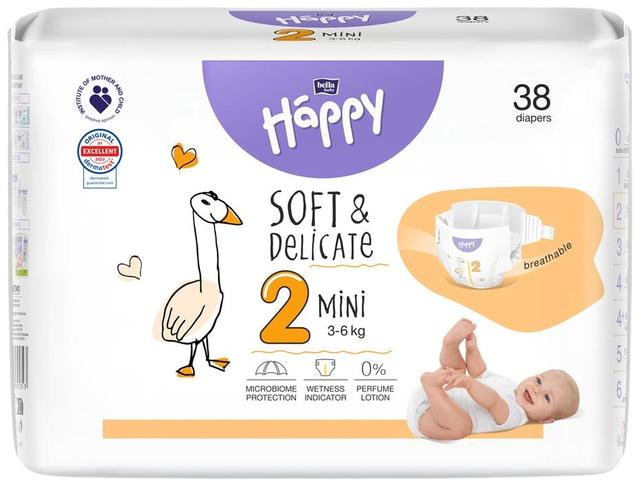 Happy Bella Mini 2 teippivaippa 38 kpl 3-6 kg