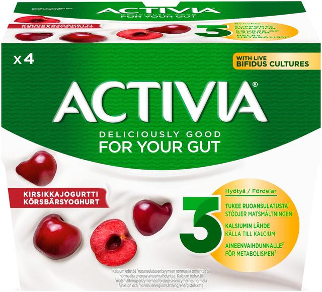 Danone Activia Kirsikkajogurtti 4x125g