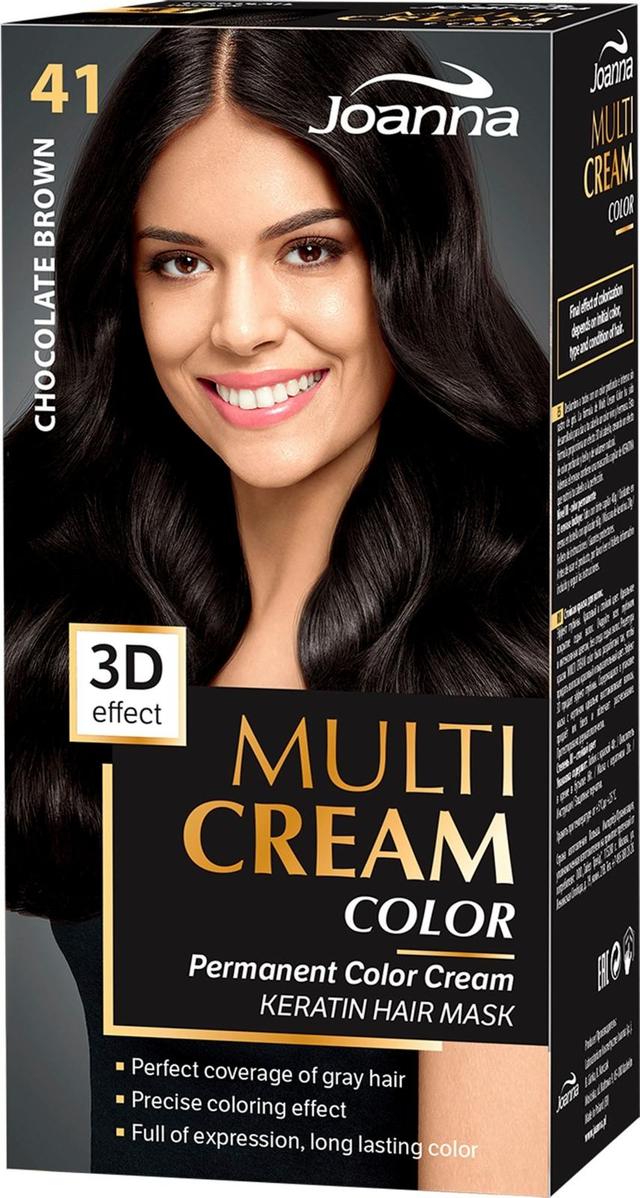 Joanna Multi color cream hiusväri 41 Chocolate brown permanent