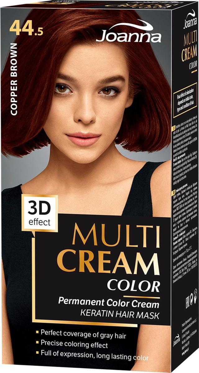 Joanna Multi color cream hiusväri 44,5 Coper brown permanent