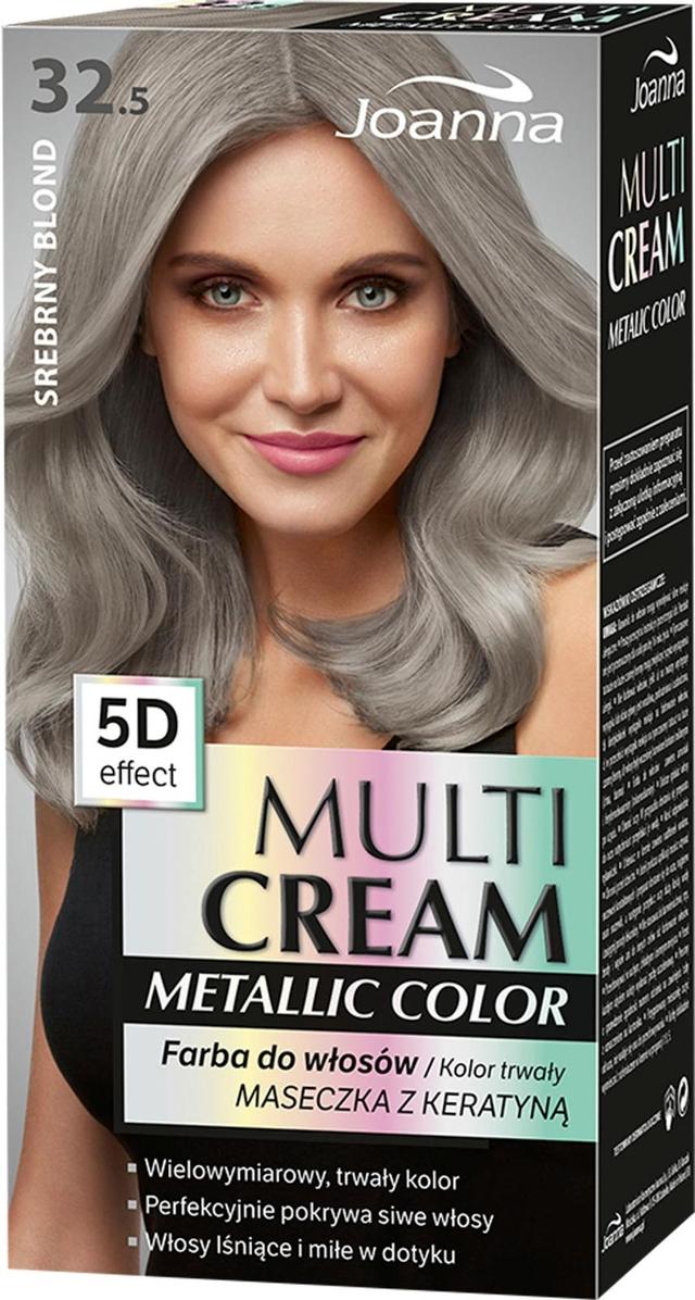 Multi Cream Metallic Color Silver Blond 32.5 hiusväri