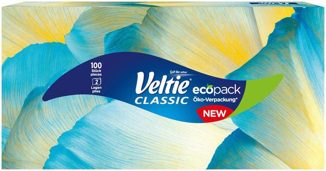 Veltie kasvopaperi/nenäliina classic 100 kpl 2 krs