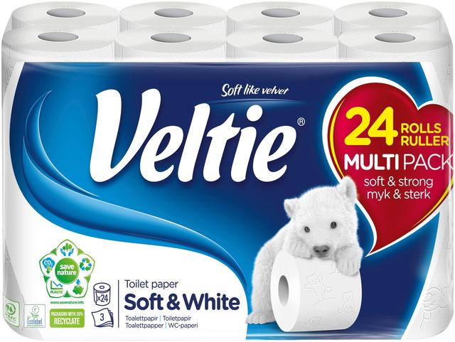 Veltie Wc-paperi 24RL valkoinen