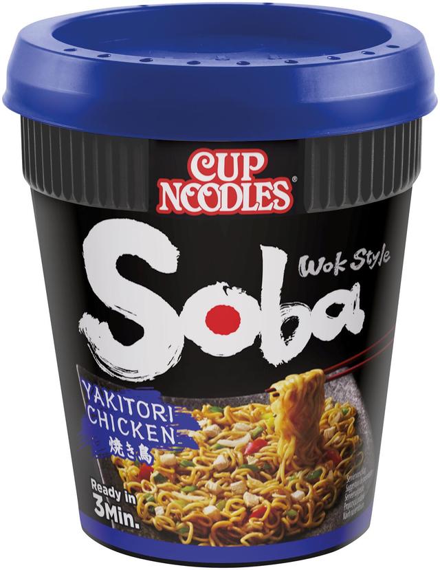 Nissin Soba 89g Cup Nuudeleita yakisobakastikkeessa Yakitori chicken