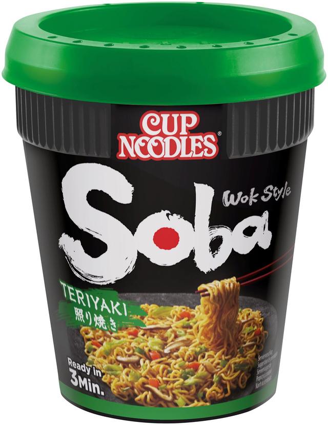 Nissin 90g Soba Cup Teriyaki nuudeli