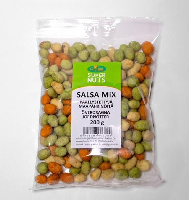 Supernuts, Salsamix päällystettyjä maapähkinöitä 200g