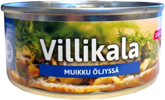 Pielisen kalajaloste Oy Villikala öljyssä 150 g/115 g