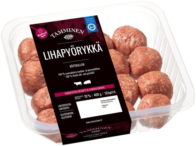 Tamminen lihapyörykkä 16kpl 400g