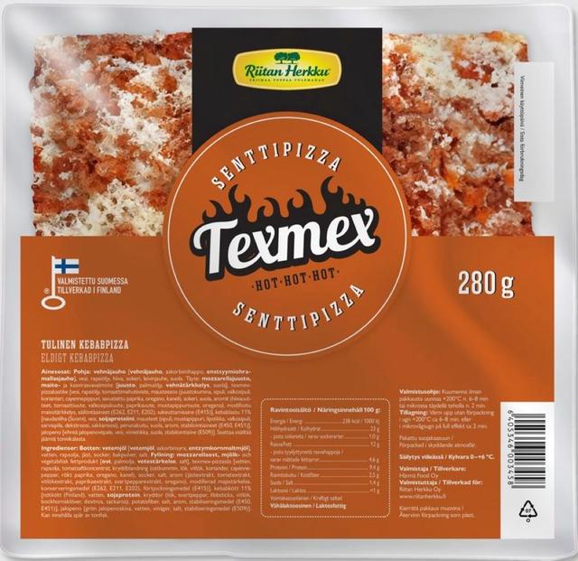 Riitan Herkku Senttipizza Texmex 280g