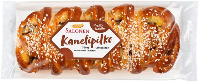 Perheleipuri Salonen Kanelipitko 360g kaneli-vaniljatäytteinen pullapitko