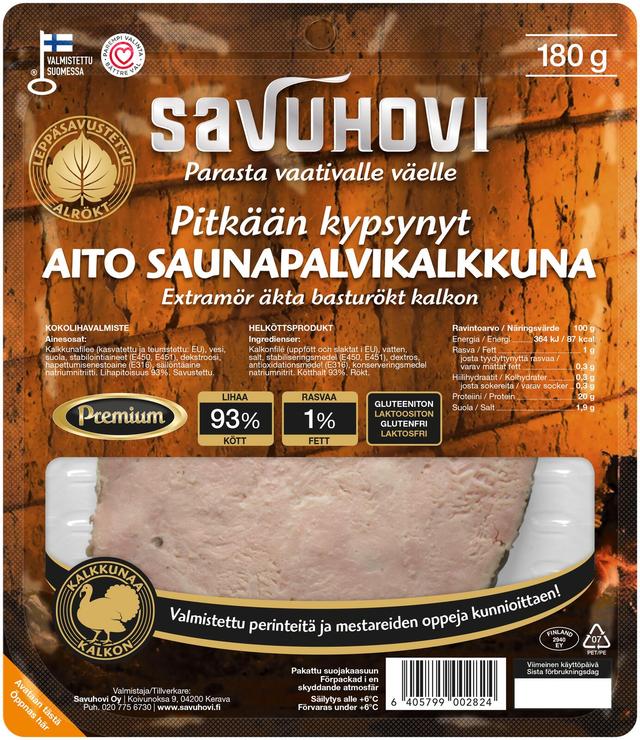 Savuhovi Pitkään kypsynyt aito Saunapalvikalkkuna 180g