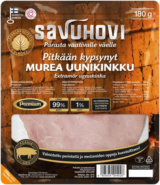 Savuhovi Pitkään Kypsynyt Murea Uunikinkku 180g