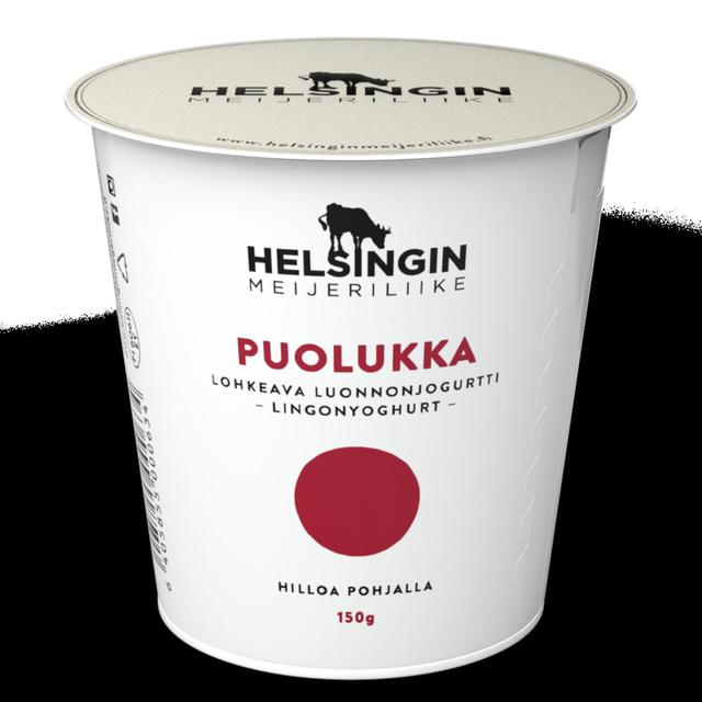 Lohkeava puolukka luonnonjogurtti 150g