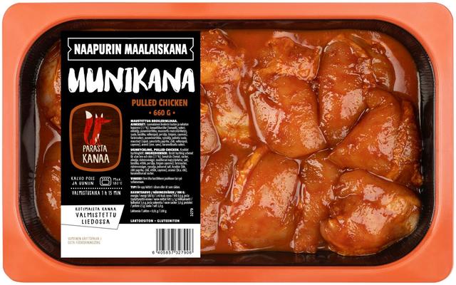 Naapurin Maalaiskanan uunikana, pulled chicken 660g