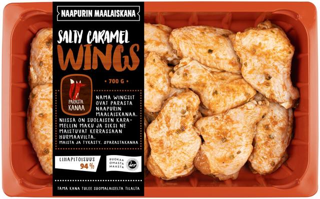 Naapurin Maalaiskanan wings, salty caramel 700g